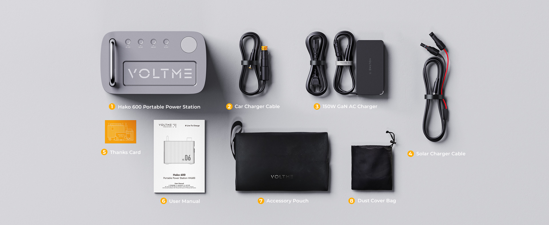 Voltme Hako600 power station what is included in the box